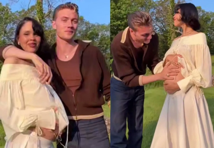 23-летняя Нара Смит беременна в четвёртый раз от мужа-манекенщика Лаки Блю Смита