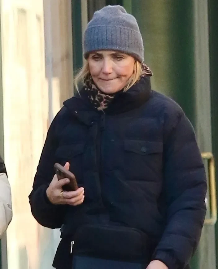 Кэмерон Диас засняли с мужем и сыном в Нью-Йорке