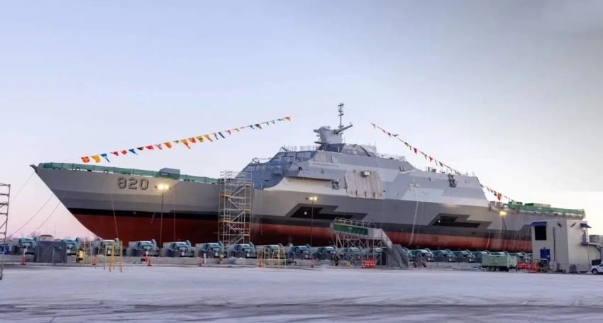 Литоральный корабль «здорового флота»: спущен на воду фрегат Saud для Эр-Рияда